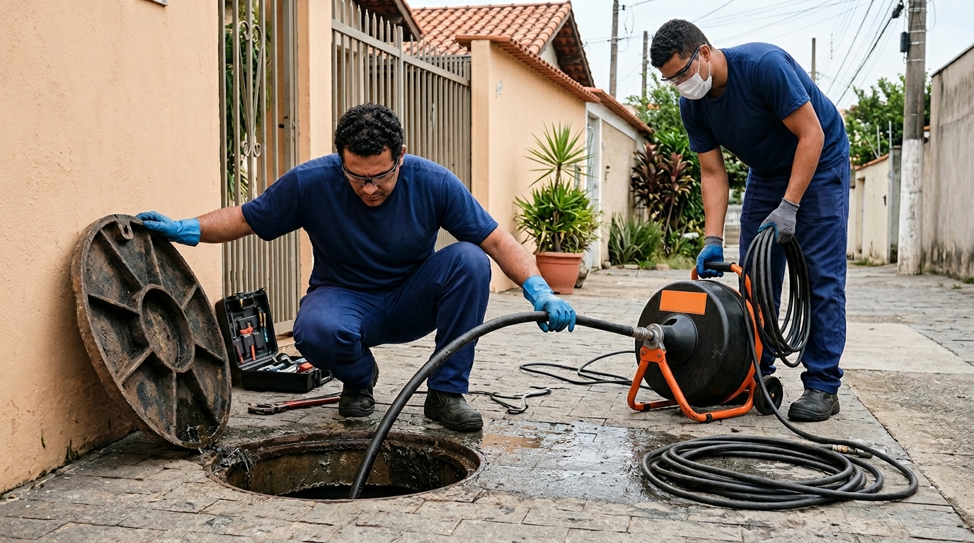 Desentupimento de esgoto em Brasília-DF