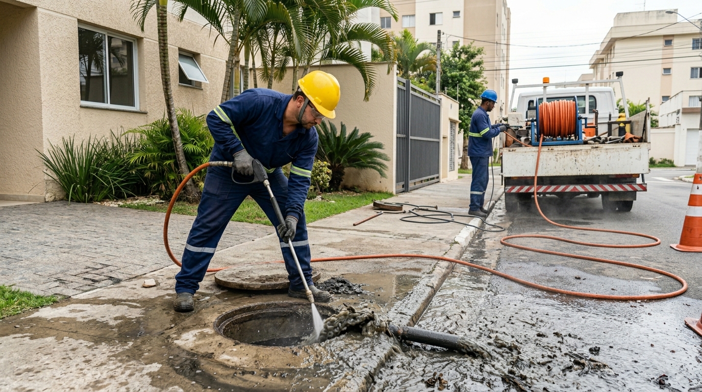 Hidrojateamento Industrial no Itapoã, Brasília‑DF
